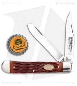 Boker H.J. Justin & Sons Trapper Knife 4" Jigged Bone -Knife Shop Justin TS Trapper BHQ 115594 td size