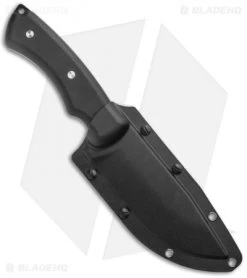 Ka-Bar IFB Drop Point Fixed Blade Knife Black G-10 (4.8" Black) 5350 -Knife Shop Ka Bar IFB Fixed Blade Black G 10 Black 5350 BHQ 120899 jr sheath