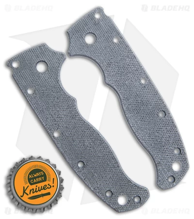 Karbadize Demko AD20.5 Black Micarta Replacement Scales 4 Karbadize Demko AD20.5 Black Micarta Replacement Scales - Image 2