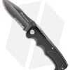 Kilimanjaro Annex Drop Point Folding Knife Black G-10 (3.375" Black Serr) 910030