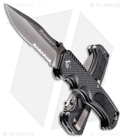 Kilimanjaro Annex Drop Point Folding Knife Black G-10 (3.375" Black Serr) 910030 4 Kilimanjaro Annex Drop Point Folding Knife Black G-10 (3.375" Black Serr) 910030 - Image 2