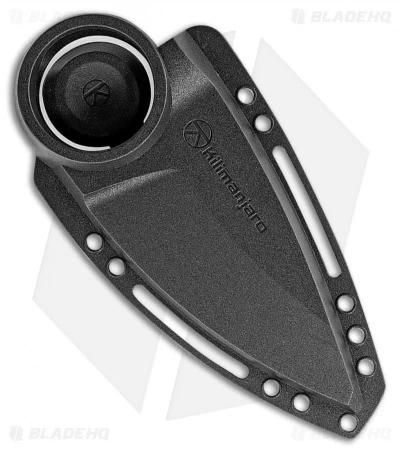 Kilimanjaro Stretta Drop Point Neck Knife Black Rubber (3.125" Satin) 910106 4 Kilimanjaro Stretta Drop Point Neck Knife Black Rubber (3.125" Satin) 910106 - Image 2