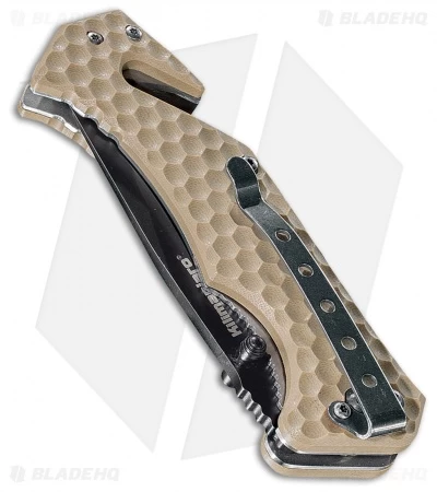 Kilimanjaro UTAC Drop Point Folding Knife Tan G-10 (3.5" Black) 910032 4 Kilimanjaro UTAC Drop Point Folding Knife Tan G-10 (3.5" Black) 910032 - Image 2