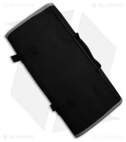 KNAFS Burrito Grande EDC Storage Roll Carry Case - Black Waxed Canvas -Knife Shop Knafs CO Burrito Grande EDC Storage Roll Carry Case Black Waxed Canvas BHQ 181080 td side