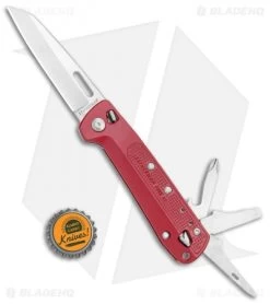 Leatherman Free K2 Multi-Purpose 7-in-1 Folding Knife Crimson (3.3" Satin) -Knife Shop Leatherman Free K2 Multi Purpose 7 in 1 Crimson Satin 832889 BHQ 112283 jr bottlecap