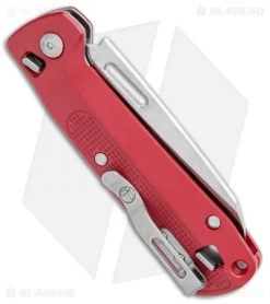 Leatherman Free K2 Multi-Purpose 7-in-1 Folding Knife Crimson (3.3" Satin) -Knife Shop Leatherman Free K2 Multi Purpose 7 in 1 Crimson Satin 832889 BHQ 112283 jr side
