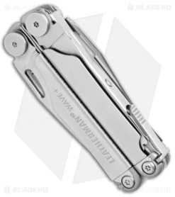 Leatherman Wave Multi Tool Stainless W/ Crimper & MOLLE Sheath (17-in-1) -Knife Shop Leatherman Wave Multi Tool Stainless Crimper MOLLE Sheath 17 in 1 BHQ 110948 jr side
