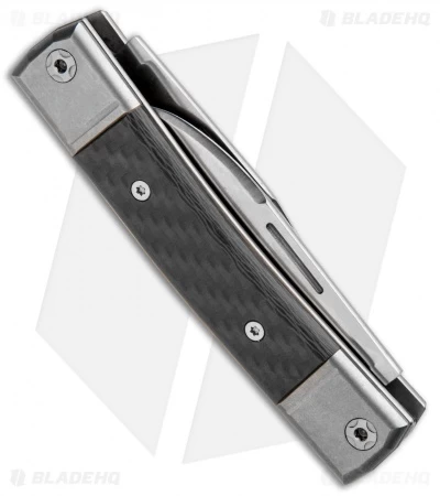 LionSteel BestMan 2-Bladed Traditional Knife Carbon Fiber (2.88" Satin) 5 LionSteel BestMan 2-Bladed Traditional Knife Carbon Fiber (2.88" Satin) - Image 3