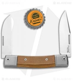 LionSteel BestMan 2-Bladed Traditional Knife Natural Micarta (2.88" Satin) -Knife Shop LionSteel BestMan 2 Bladed Tradition SJ Natural Micarta Satin BM13 CVN BHQ 94387 jr bottlecap