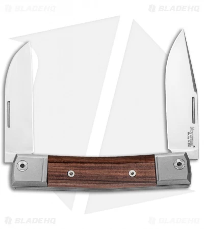 LionSteel BestMan 2-Bladed Traditional Knife Santos Wood (2.88" Satin) 3 LionSteel BestMan 2-Bladed Traditional Knife Santos Wood (2.88" Satin)