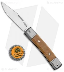 LionSteel BestMan Slip Joint Knife Natural Micarta (2.8" Satin) 10 LionSteel BestMan Slip Joint Knife Natural Micarta (2.8" Satin) -Knife Shop LionSteel BestMan Tradition SJ Natural Micarta Satin BM1 CVN BHQ 94379 jr bottlecap