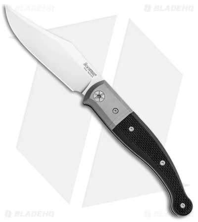 LionSteel Gitano Traditional Slip Joint Knife Black G-10/Ti (3.25" Satin) 3 LionSteel Gitano Traditional Slip Joint Knife Black G-10/Ti (3.25" Satin)