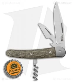 LionSteel Jack Slip Joint Knife Three Function Green Micarta (3" Satin M390) 9 LionSteel Jack Slip Joint Knife Three Function Green Micarta (3" Satin M390) -Knife Shop LionSteel Jack Screwdriver Corkscrew SJ Ti Liner Green Canvas BHQ 125735 jr bottlecap