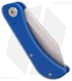 Luma Blades Bowslip Slip Joint Knife Blue G-10 (2.5" Satin) -Knife Shop Luma Blades Bowslip Slip Joint Knife Blue G10 Satin BHQ 99192 kp side