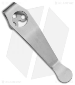 Lynch Northwest Short Titanium Spyderco Pocket Clip (Satin) NW