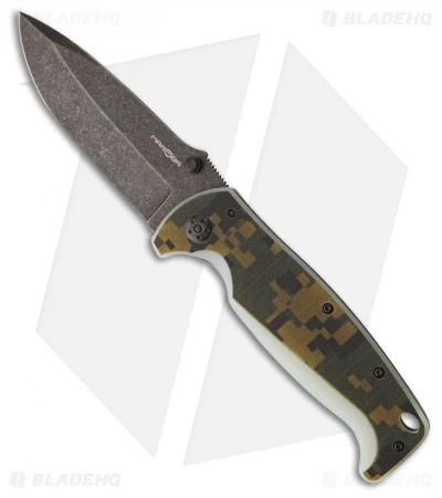 MARSER Kampfer 6 Frame Lock Knife Camo G-10 (3.75" Black Stonewash) 3 MARSER Kampfer 6 Frame Lock Knife Camo G-10 (3.75" Black Stonewash)