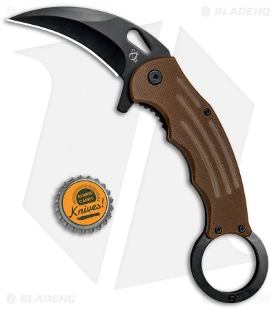 Mantis Karambit Spring Assisted Knife Coyote Brown G-10 (2.75" Black) 6 Mantis Karambit Spring Assisted Knife Coyote Brown G-10 (2.75" Black) - Image 4