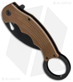 Mantis Karambit Spring Assisted Knife Coyote Brown G-10 (2.75" Black) 7 Mantis Karambit Spring Assisted Knife Coyote Brown G-10 (2.75" Black) -Knife Shop Mantis Karambit SA Coyote Brown G 10 Black MANMK5B BHQ 56616 jr spine