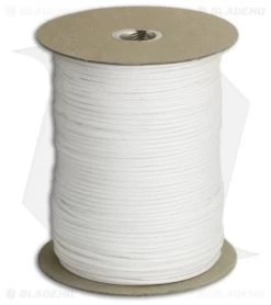 Marbles 550 White Paracord Nylon (1000') USA