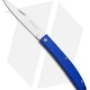 Maserin E.D.C. Gentleman Slip Joint Knife Blue Micarta (3.25" Satin) 1 Maserin E.D.C. Gentleman Slip Joint Knife Blue Micarta (3.25" Satin) -Knife Shop Maserin EDC Slip Joint Knife Blue Micarta 164MCB BHQ 98628 ns