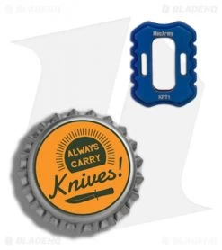 MecArmy KPT-1 Titanium Lanyard Bead (Blue PVD) -Knife Shop MecArmy KPT 1 Ti Lanyard Bead Blue PVD BHQ 80490 er bottlecap