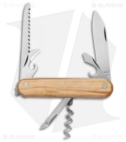 Mercury 7-in-1 Multi-Purpose Knife Olive Wood (3" Polish) 913-6SLC
