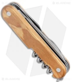 Mercury 7-in-1 Multi-Purpose Knife Olive Wood (3" Polish) 913-6SLC 8 Mercury 7-in-1 Multi-Purpose Knife Olive Wood (3" Polish) 913-6SLC -Knife Shop Mercury Multi Purpose Wood Handle 913 6SLC BHQ 124939 jr side