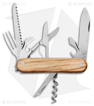 Mercury 9-in-1 Multi-Purpose Knife Olive Wood (3" Polish) 913-8LC 3 Mercury 9-in-1 Multi-Purpose Knife Olive Wood (3" Polish) 913-8LC