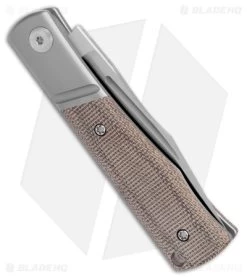 NotoriousEDC Kingpin Slip Joint Knife OD Green Micarta (2.8" Satin) -Knife Shop NotoriousEDC Kingpin SJ Knife OD Green Micarta Satin BHQ 179185 jr side