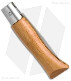 Opinel No. 3 Carbon Steel Folding Knife Beechwood (1.5" Satin) #3 7 Opinel No. 3 Carbon Steel Folding Knife Beechwood (1.5" Satin) #3 -Knife Shop Opinel No.3 Carbon Steel Beechwood OP11030 BHQ 20495 jr side