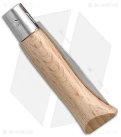 Opinel No. 3 Beechwood Stainless Steel Pocket Knife (1.5" Plain) #3 -Knife Shop Opinel No.3 SS Beechwood OP01071 BHQ 20497 jr side