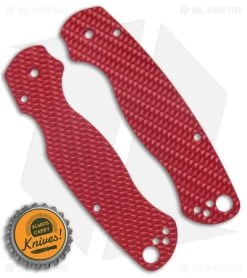 Original GOAT Spyderco PM2 Replacement Scales - OG2/Aluminum/Red -Knife Shop Original Goat Spyderco PM2 Replacement Scales OG2 Aluminum Red BHQ 177735 jr bottlecap