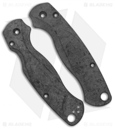 Flytanium Custom Shred Carbon Fiber Lotus Scales For Spyderco Paramilitary 2 3 Flytanium Custom Shred Carbon Fiber Lotus Scales For Spyderco Paramilitary 2