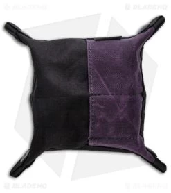 PNW Bushcraft EDC Travel Tray - Black/Purple Waxed Canvas 8 PNW Bushcraft EDC Travel Tray - Black/Purple Waxed Canvas -Knife Shop PNWBushcraft Black Purple Waxed Canvas EDC Travel Tray BHQ 176401 jr back