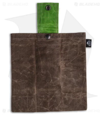 PNW Bushcraft Rugged Waxed Foraging Pouch Hip Bag - Brown OD/Green Canvas 4 PNW Bushcraft Rugged Waxed Foraging Pouch Hip Bag - Brown OD/Green Canvas - Image 2