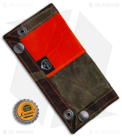 PNW Bushcraft EDC Travel Tray - Camo/Orange Waxed Canvas 6 PNW Bushcraft EDC Travel Tray - Camo/Orange Waxed Canvas - Image 4