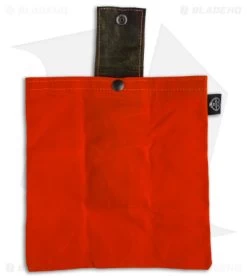 PNW Bushcraft Rugged Waxed Foraging Pouch Hip Bag - Camo/Orange Canvas 7 PNW Bushcraft Rugged Waxed Foraging Pouch Hip Bag - Camo/Orange Canvas -Knife Shop PNWBushcraft Camo Orange Waxed Canvas Hip Pouch BHQ 176412 jr open