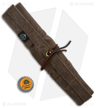 PNW Bushcraft Maple Pocket Knife Roll Waxed Canvas - Brown 6 PNW Bushcraft Maple Pocket Knife Roll Waxed Canvas - Brown - Image 4