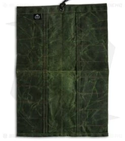 PNW Bushcraft Maple Pocket Knife Roll Waxed Canvas - OD Green -Knife Shop PNWBushcraft Maple Pocketknife Roll OD Green Waxed Canvas BHQ 176415 jr open 2