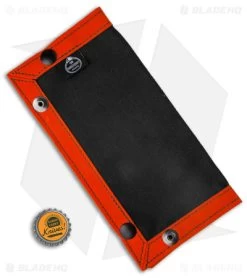 PNW Bushcraft EDC Travel/Dump Tray - Orange/Black Waxed Canvas -Knife Shop PNWBushcraft Orange Black Waxed Canvas Travel Dump Tray BHQ 176409 jr bottlecap