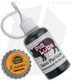Pig Lube Premium Grade Knife Lubricant -Knife Shop Pig Lube Permium Grade Knife BHQ 100989 jr bottlecap