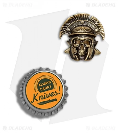 RUS Beads Shop Centurion Skull Lanyard Bead - Brass 4 RUS Beads Shop Centurion Skull Lanyard Bead - Brass - Image 2