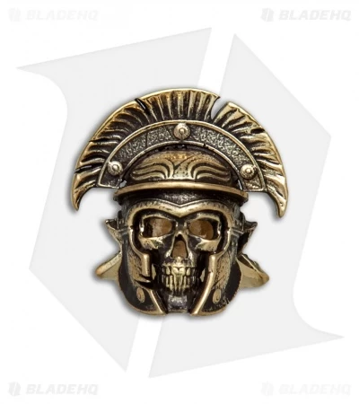 RUS Beads Shop Centurion Skull Lanyard Bead - Brass 3 RUS Beads Shop Centurion Skull Lanyard Bead - Brass