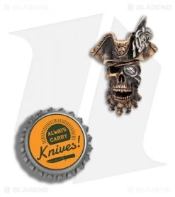 RUS Beads Shop Pirate Captain W/ Removable Hat Lanyard Bead - Bronze/Siliver 7 RUS Beads Shop Pirate Captain W/ Removable Hat Lanyard Bead - Bronze/Siliver -Knife Shop RUS Beads Shop Pirate Captain Removable Hat Lanyard Bead Bronze Silver BHQ 87103 er bottlecap