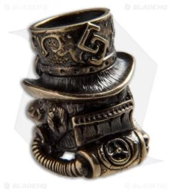 RUS Beads Shop Plague Doktor Lanyard Bead - Bronze -Knife Shop RUS Beads Shop Plague Doctor Lanyard Bead Bronze BHQ 72165 jr back