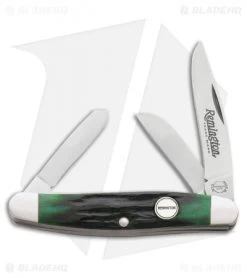 Remington Heritage Stockman Traditional Pocket Knife 2.75" Green Jigged Bone