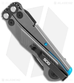 SOG Flash MT 7-in-1 Multi-Tool (Urban Gray/Cyan) -Knife Shop SOG Flash MT 7 in 1 Multi Tool Urban Gray Cyan BHQ 140876 jr side
