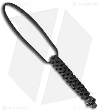 Schmuckatelli Co. Emerson Mind Skull Lanyard W/ Skull Bead (Black) 3 Schmuckatelli Co. Emerson Mind Skull Lanyard W/ Skull Bead (Black)