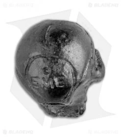 Schmuckatelli Emerson Jumbo Skull Lanyard Bead (Hematite Matte Plated) -Knife Shop Schmuckatelli Emerson Jumbo Skull Lanyard Bead Hematite Matte Plated EJHM BHQ 90661 jr back