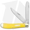 Old Timer Gunstock Trapper Knife 3.875" Yellow 94OTY -Knife Shop Schrade Old Timer Gunstock Trapper Yellow BHQ 22187 jr